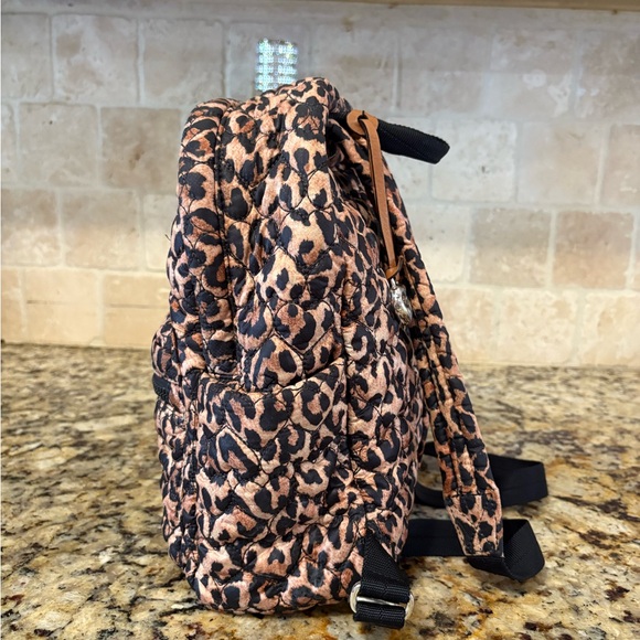 ECU Brighton Heart to Heart Kingston Quilted Leopard Backpack - Picture 4 of 10